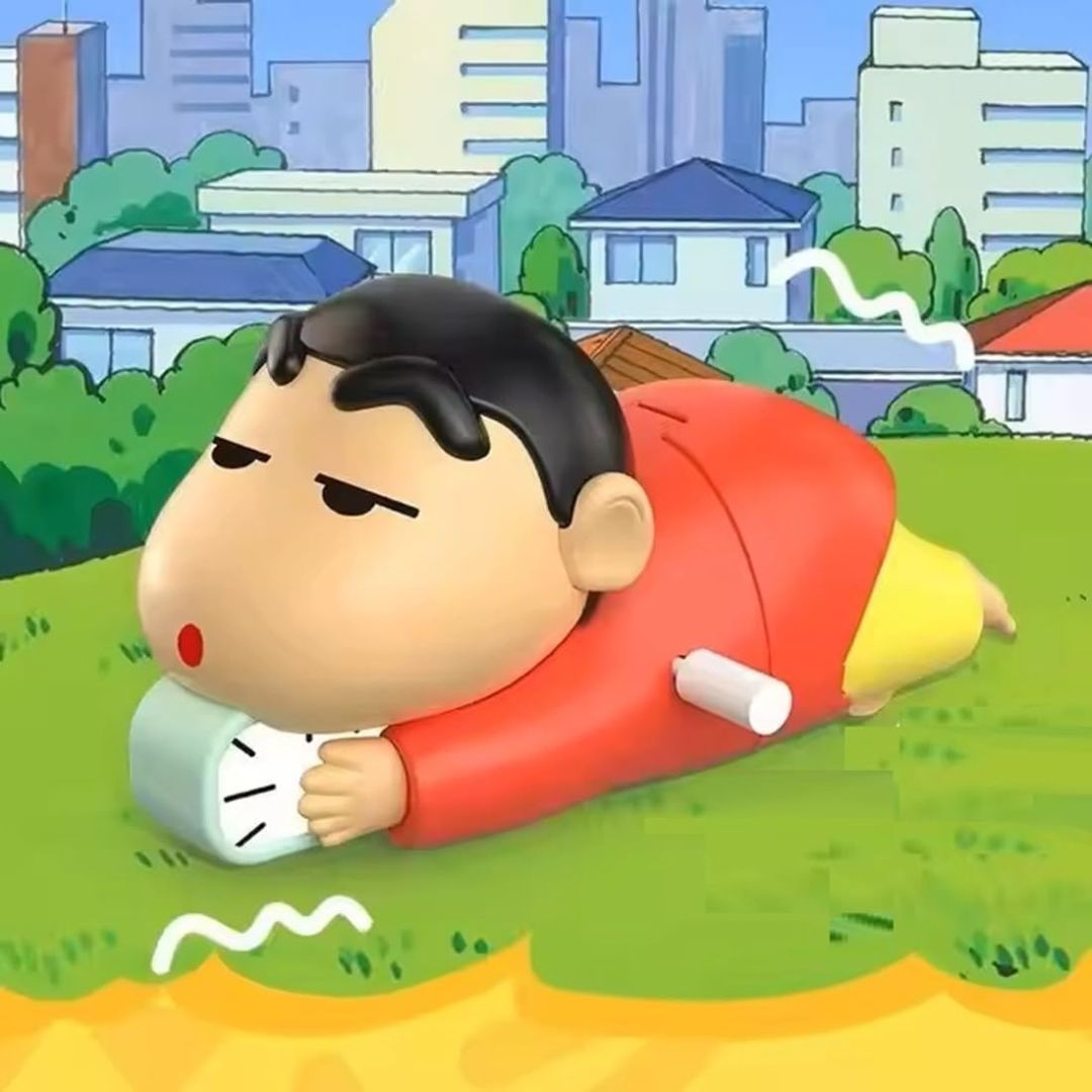 SHASHIKIRAN Shinchan Manual Clockwork Toy Anime 5CM Character Styling Crawling Flat Push Children's Toy Moving Birthday Gift Figure view 3