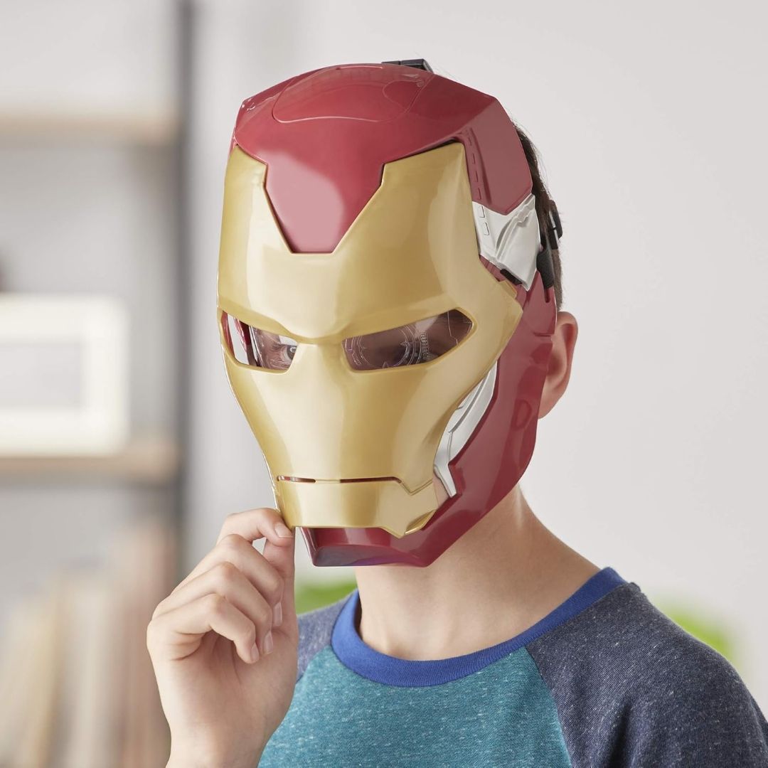 Marvel Avengers Iron Man Flip FX Mask, Light Up Role Play Toy, Super Hero Toys for Kids 5 and Up, Multicolor view 5