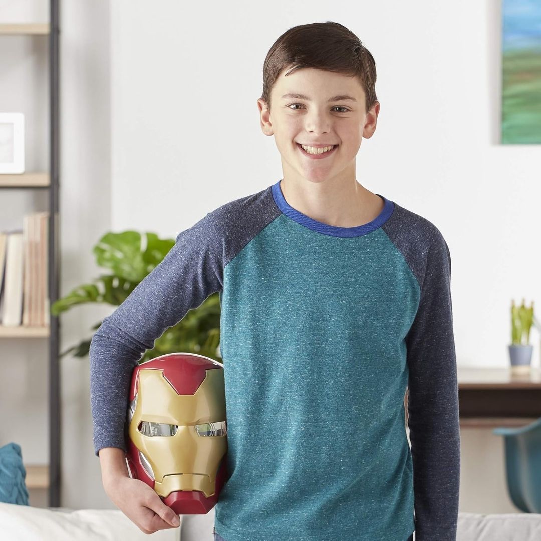 Marvel Avengers Iron Man Flip FX Mask, Light Up Role Play Toy, Super Hero Toys for Kids 5 and Up, Multicolor view 6