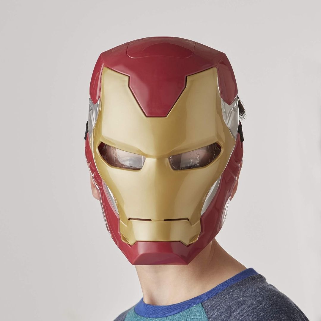 Marvel Avengers Iron Man Flip FX Mask, Light Up Role Play Toy, Super Hero Toys for Kids 5 and Up, Multicolor view 4