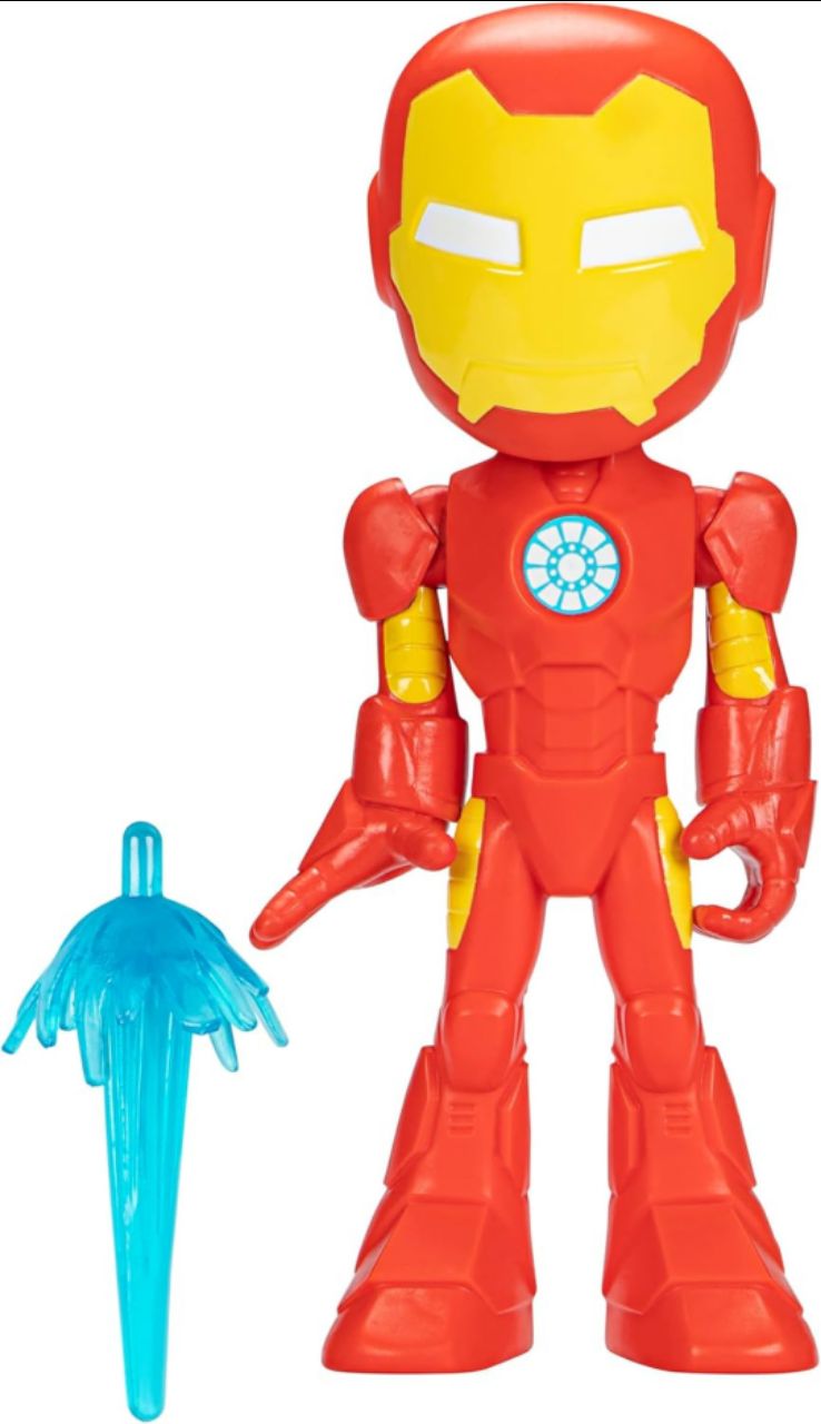 Marvel Hasbro Spidey and His Amazing Friends Supersized Iron Man Action Figure, Preschool Superhero Toy for Kids Ages 3 and Up