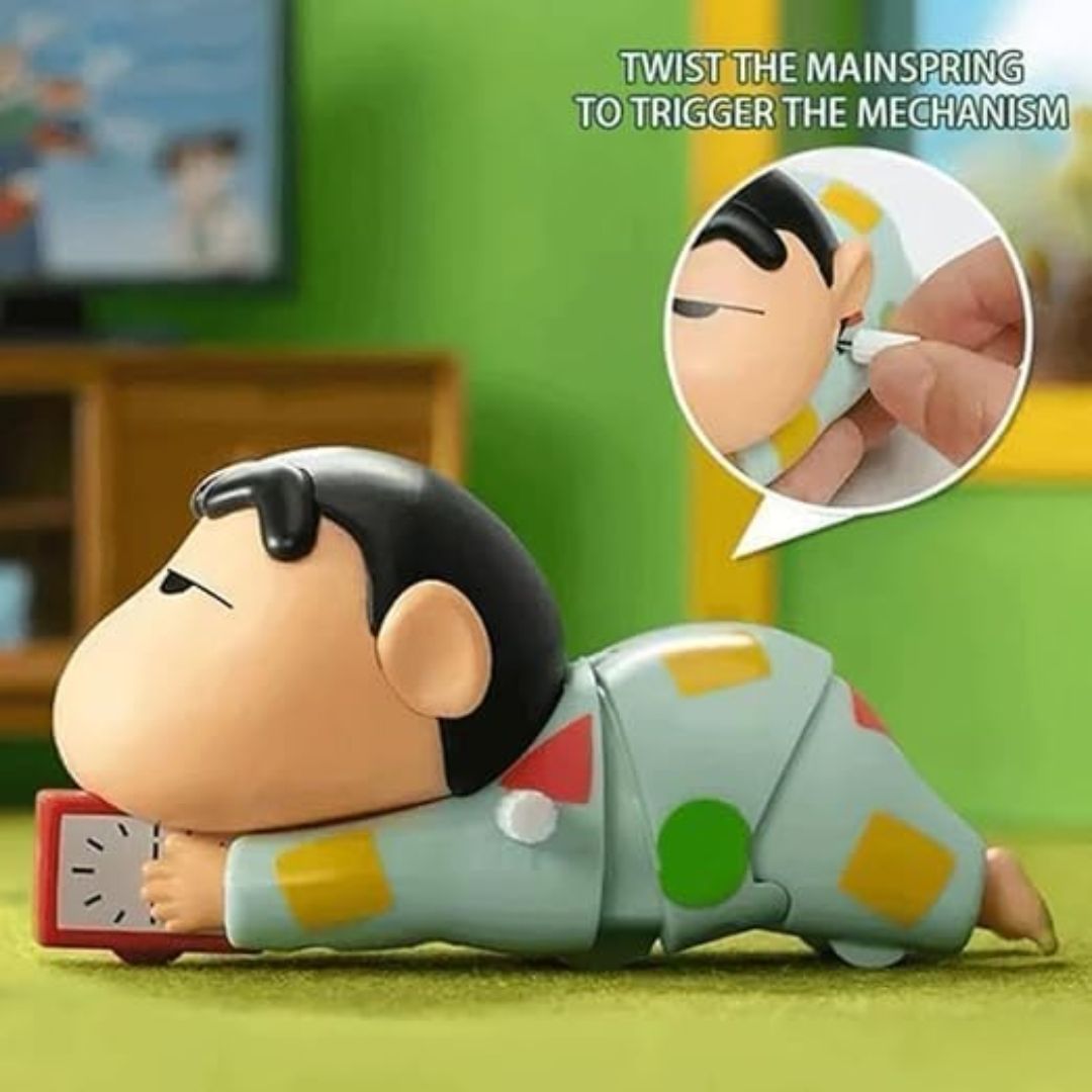 Wind Up Crawling Toy Cartoon Boy Figure with Key, Plastic Moving Toy for Kids (Action Figure Toys_Pist Green) view 4