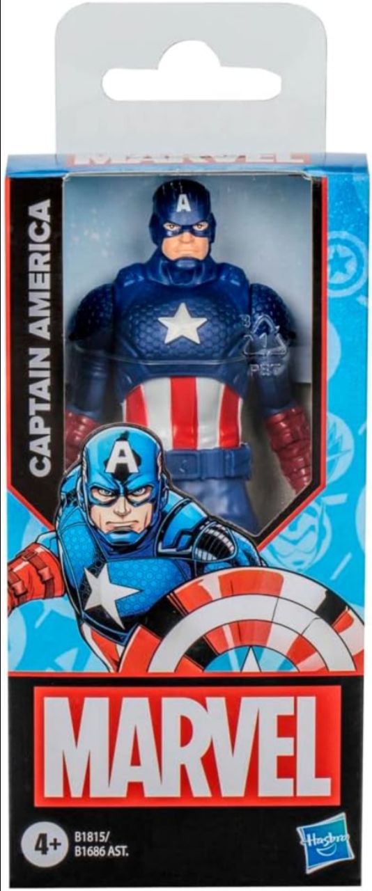 Marvel Captain America Action Figure, 6-Inch, Super Hero Toys and Figures for Kids Ages 4+ view 5