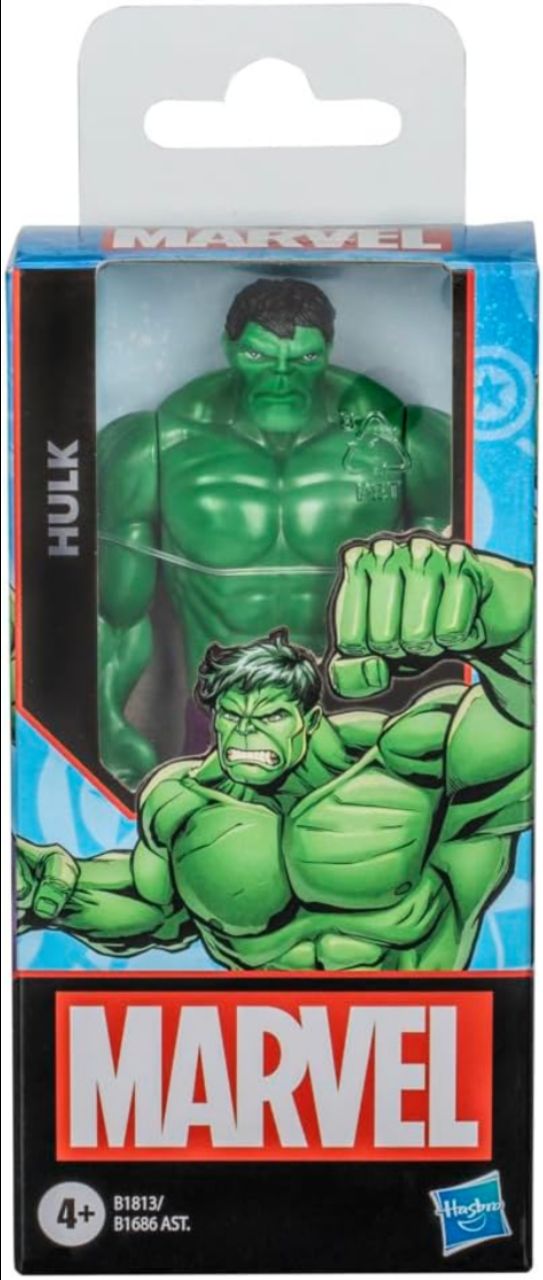 Marvel Hulk Action Figure, 6-Inch, Super Hero Toys and Figures for Kids Ages 4+ view 5