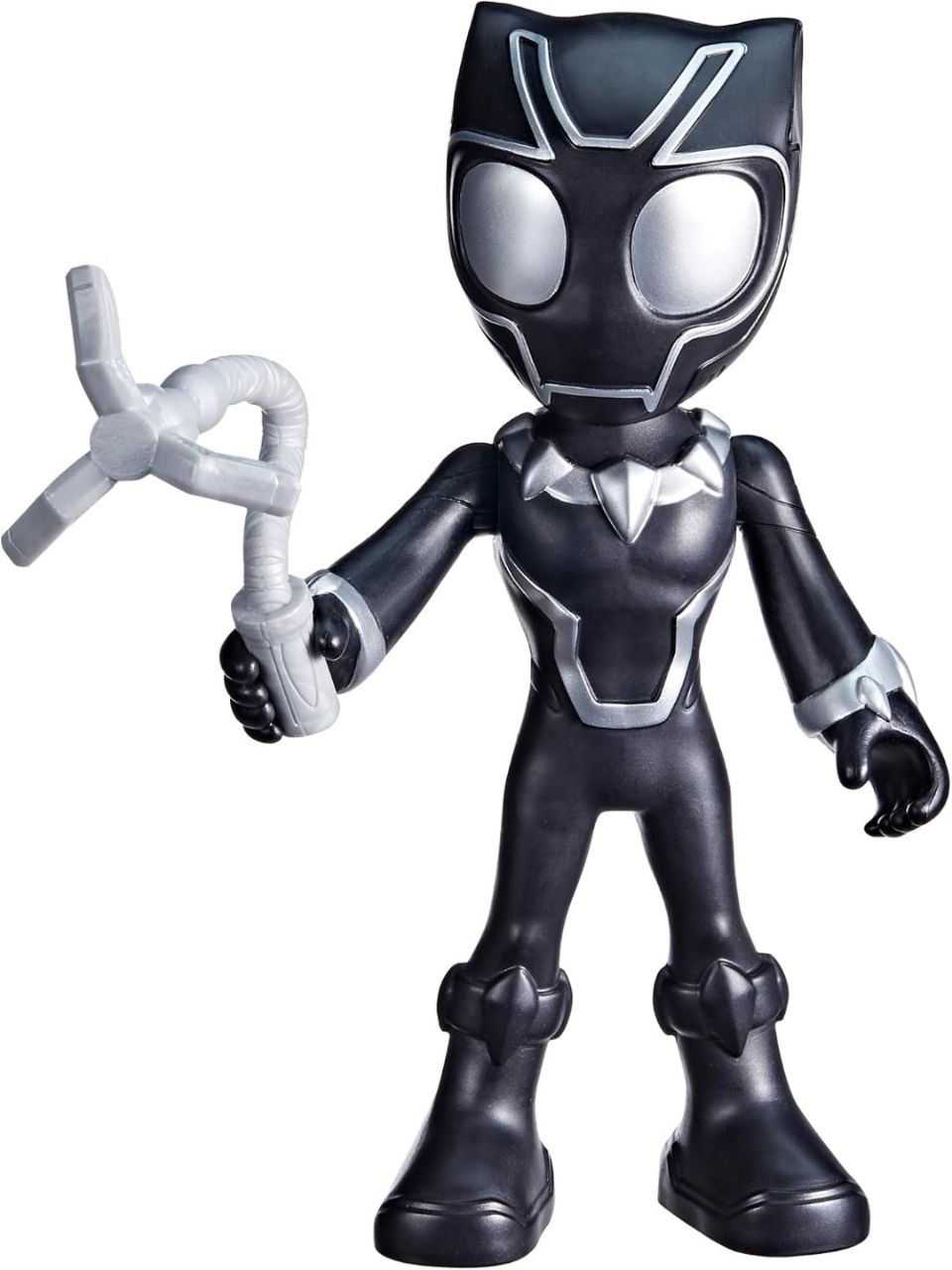 Marvel Spidey and His Amazing Friends Supersized Black Panther 9-inch Action Figure, Preschool Toys, Super Hero Toys for 3 Year Old Boys and Girls and Up