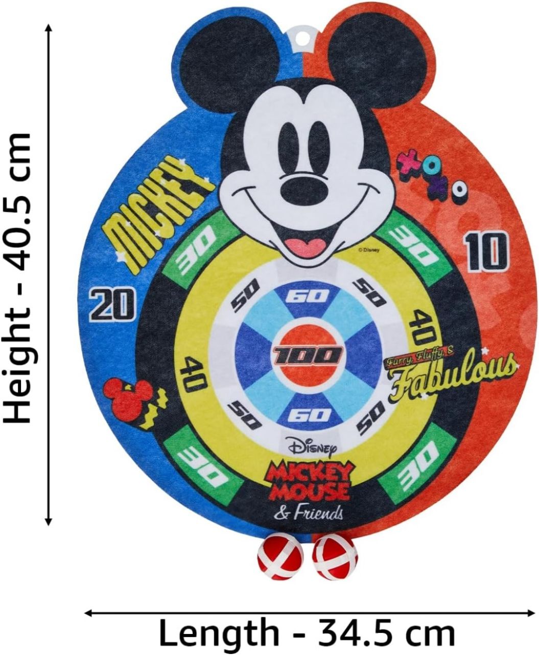 Brand -Jam & Honey Safe Sticky Dart Board Game|for Kids 3+ Years|Official Micky Mouse Themed|Skill Development|Easy Installation|Portable|Indoor & Outdoor Friendly|Quality Approved| Value view 8