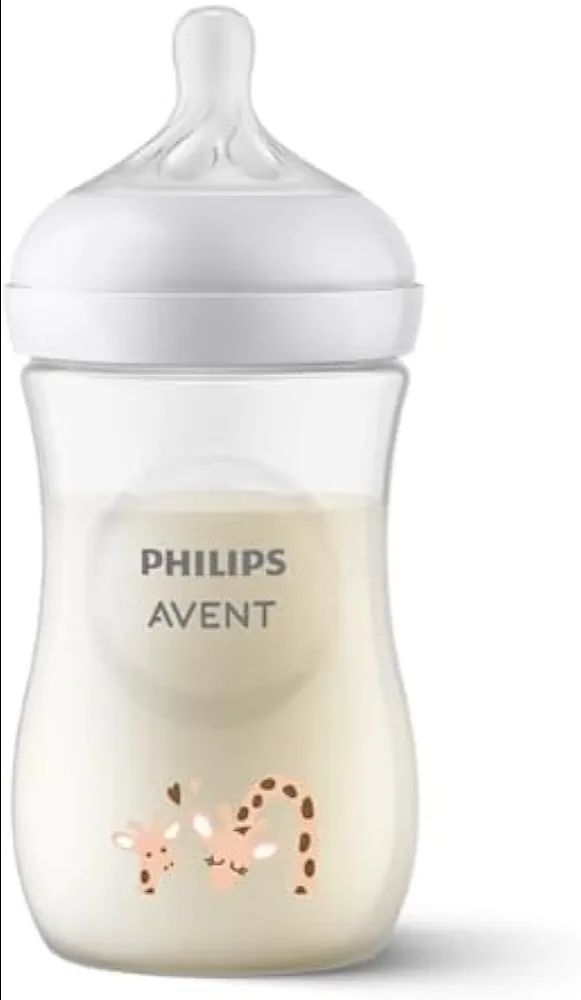 Philips Avent Natural Baby Plastic Feeding Bottle | No.1 Brand Recommended by Moms Worldwide | Ideal for 1 months+| Natural Response Technology Mimics Breastfeeding | Uniquely Designed Nipple releases milk only when baby drinks | Pack of 1 | SCY903/66
No.1 Brand Recommended by Moms Worldwide, Ideal for 1 months+, Natural Response Technology Mimics Breastfeeding view 4