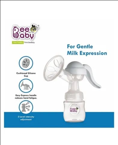 Beebaby BeeBaby Comfort Fit 2 in 1 Manual Breast Pump - White view 5