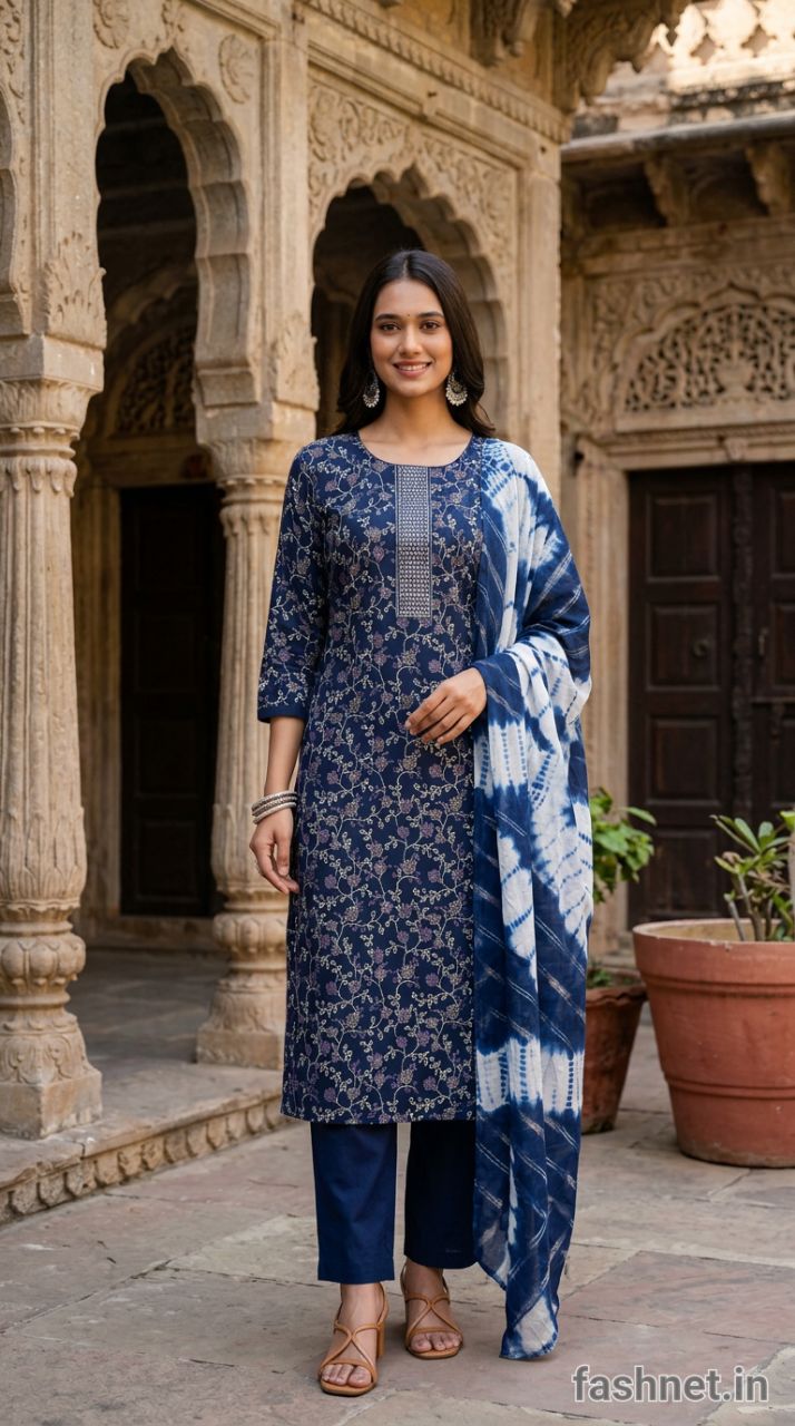 Mystic 9 Madhuri Salwar Suit N Blue view 3