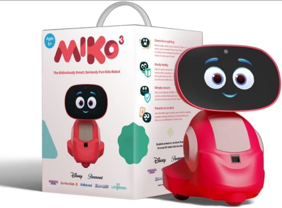 Miko 3 AI Robot for Kids | STEAM Learning, Apps & Games | Ages 5-12 | Red view 5