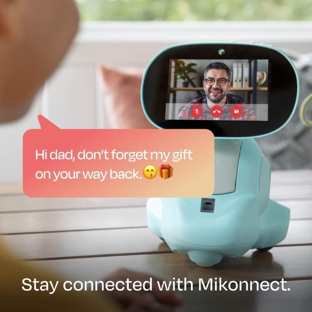 Miko 3 AI Robot for Kids | STEAM Learning, Apps & Games | Ages 5-12 | Blue view 2