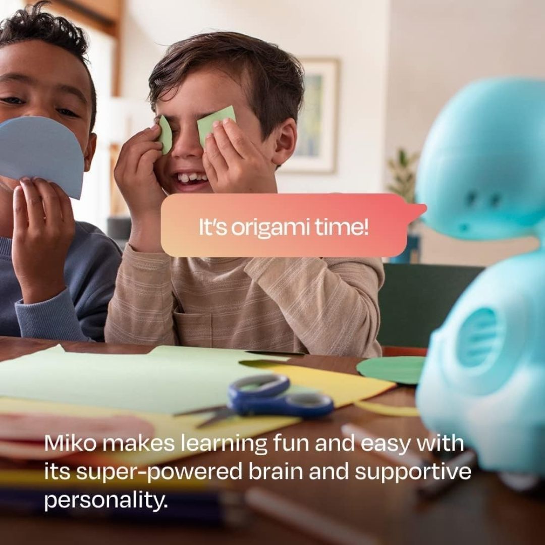 Miko 3 AI Robot for Kids | STEAM Learning, Apps & Games | Ages 5-12 | Blue view 3
