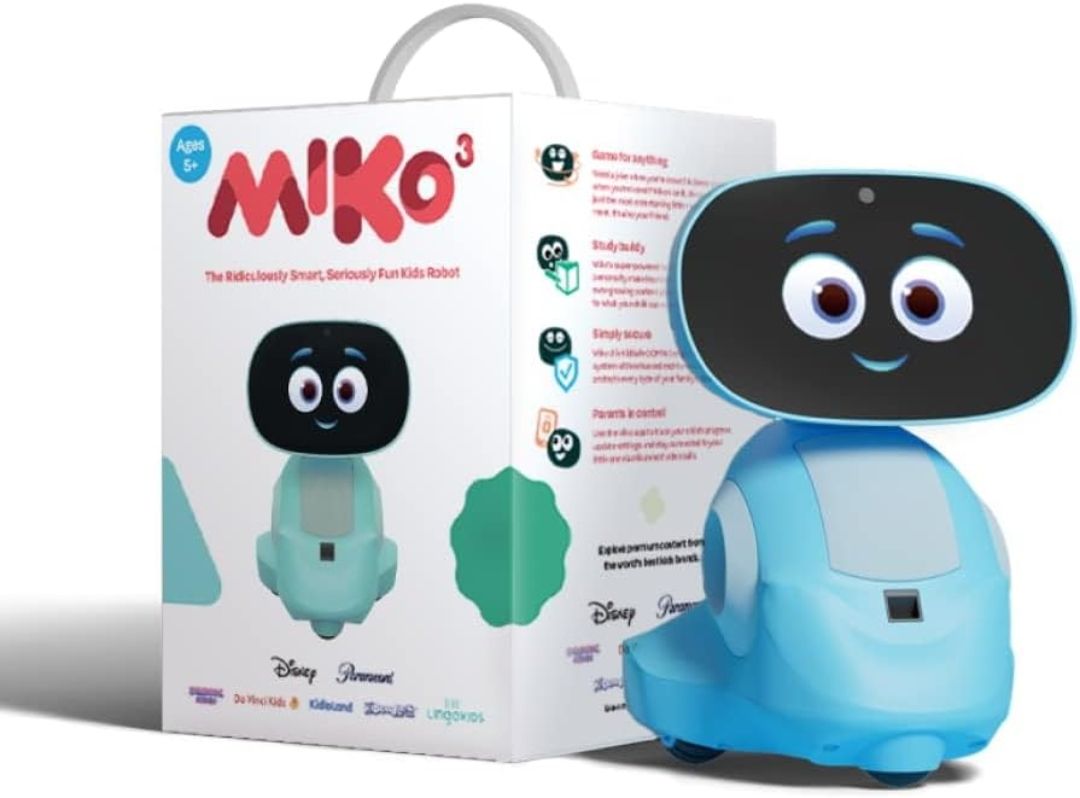 Miko 3 AI Robot for Kids | STEAM Learning, Apps & Games | Ages 5-12 | Blue view 5