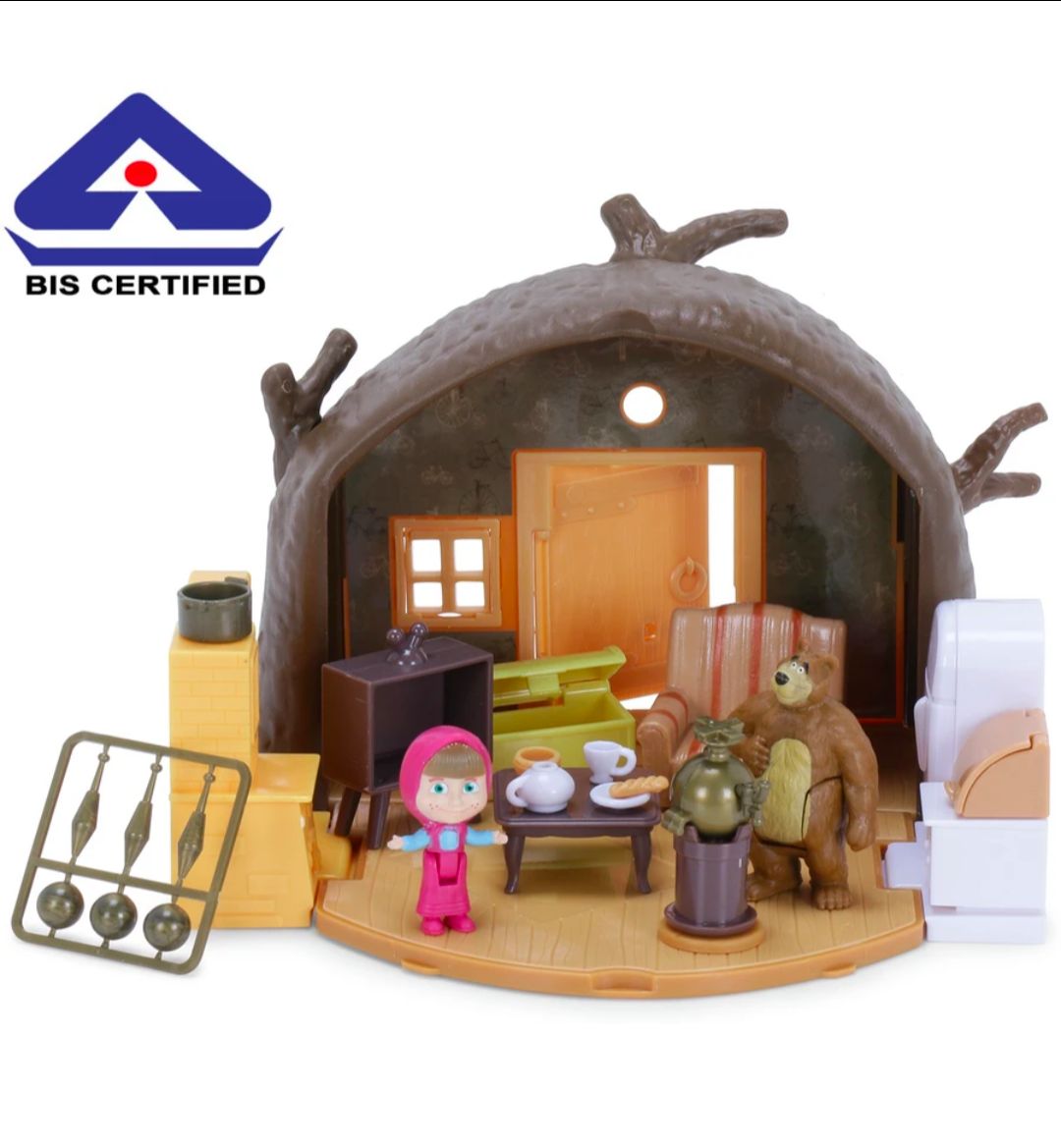 Masha and the Bear – Bear's House Playset with Figures & Accessories view 2