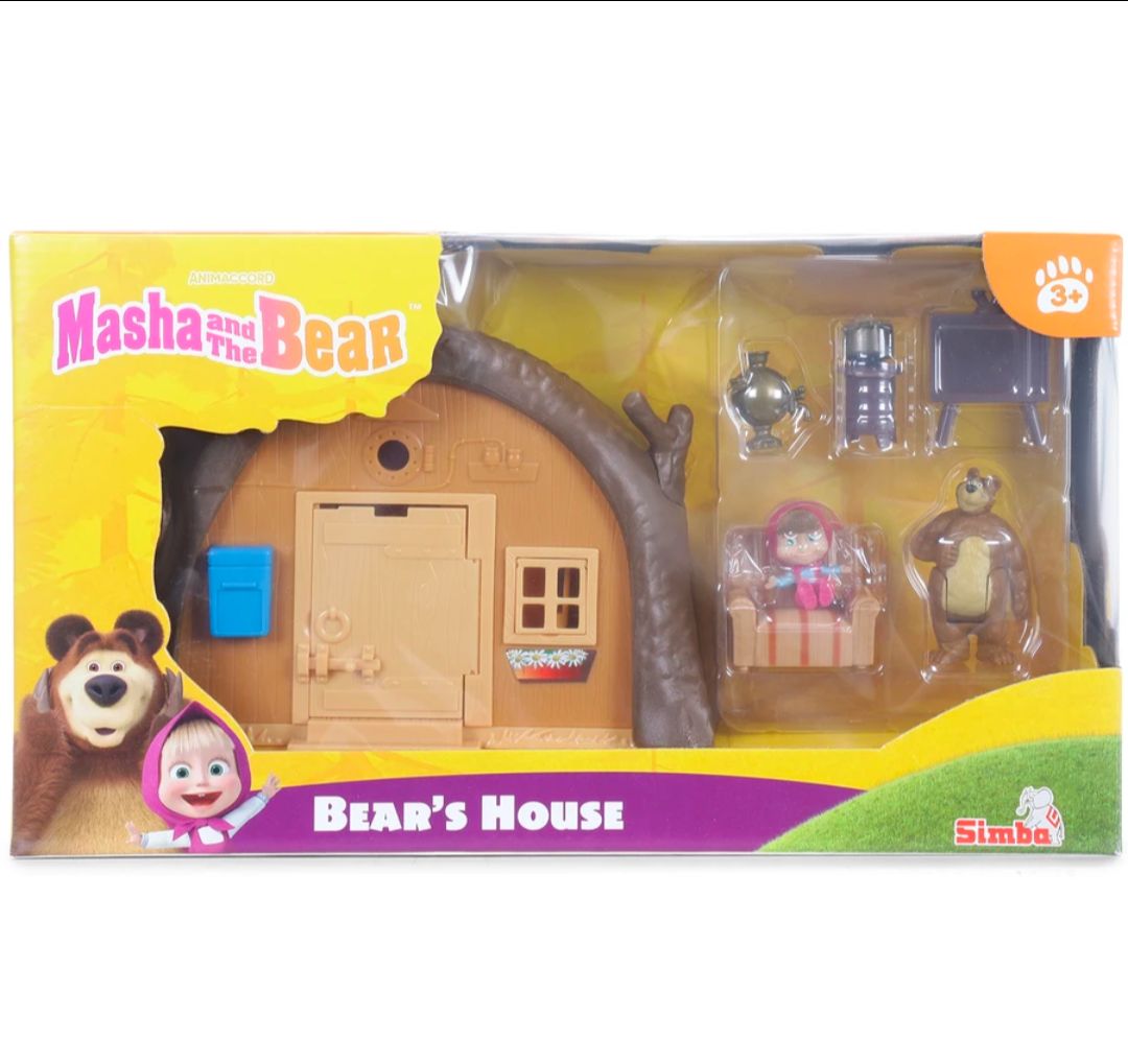 Masha and the Bear – Bear's House Playset with Figures & Accessories