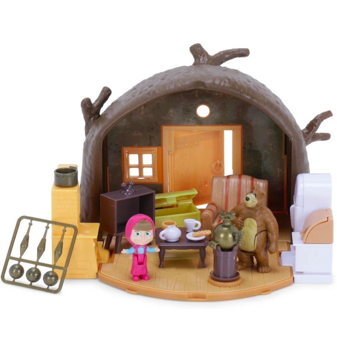 Masha and the Bear – Bear's House Playset with Figures & Accessories view 5