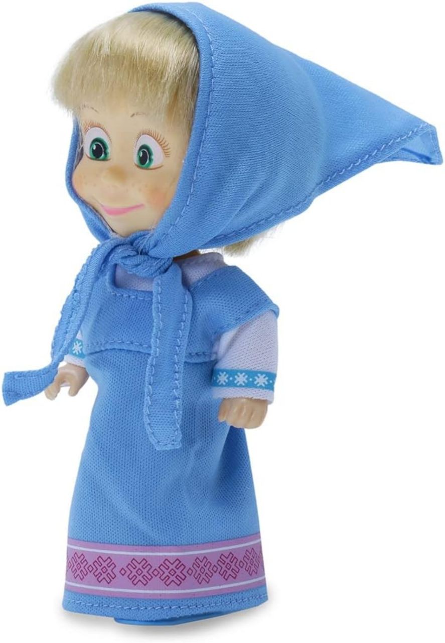 Masha and the Bear 12 Cm Toy Doll | Famous Cartoon | Ideal Gift Set for Girls Kids (Masha Set - Blue) view 3