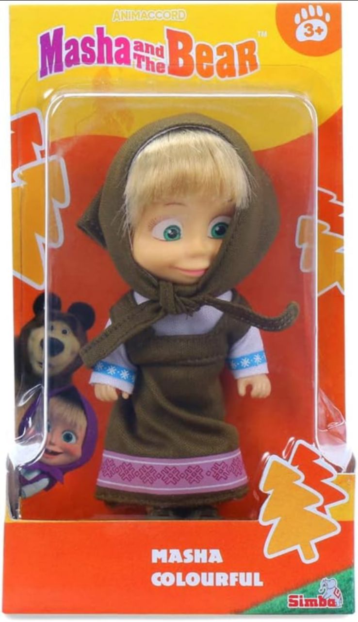 Masha and the Bear 12 Cm Toy Doll | Famous Cartoon | Ideal Gift Set for Girls Kids (Masha Set -Olive) view 8