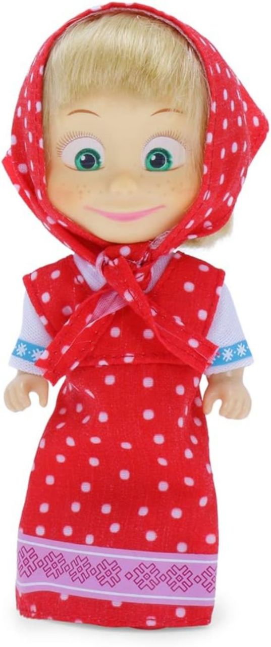 Masha and the Bear 12 Cm Toy Doll | Famous Cartoon | Ideal Gift Set for Girls Kids (Masha Set -RED) view 2