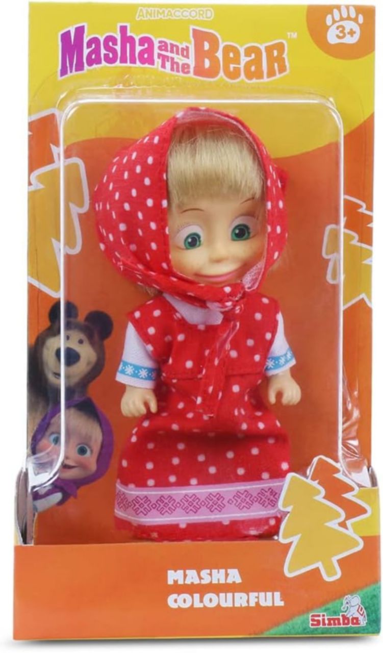 Masha and the Bear 12 Cm Toy Doll | Famous Cartoon | Ideal Gift Set for Girls Kids (Masha Set -RED) view 7