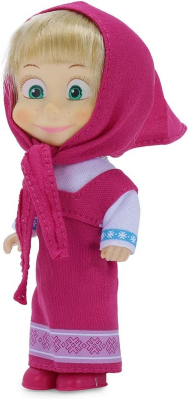 Masha and the Bear 12 Cm Toy Doll | Famous Cartoon | Ideal Gift Set for Girls Kids (Masha Set - Pink) view 4