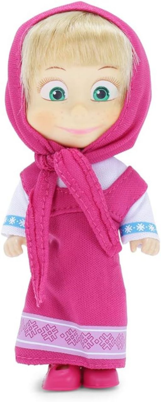 Masha and the Bear 12 Cm Toy Doll | Famous Cartoon | Ideal Gift Set for Girls Kids (Masha Set - Pink) view 3