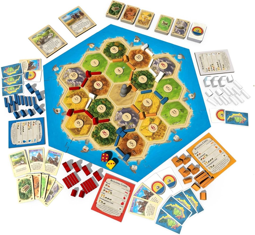 CATAaN Board Game | The Classic Strategy Game | Trade, Build, Settle | Fun Family Game for Adults & Kids | Ages 10+ | 3-4 Players | Average Playtime 60-90 Minute(Pack of 1 pc Cataan Game) view 4