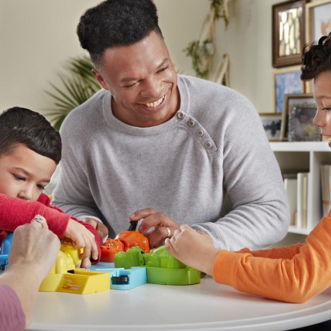 Hasbro Gaming Hungry Hungry Hippos Game, Fun Board Game for Kids, Game for Boys and Girls Ages 4 Years Old and Up, Gift for Kids & Families view 5
