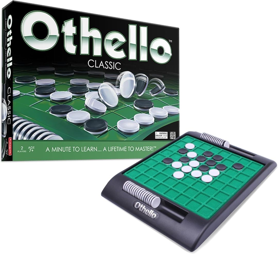 Funskool Othello Classic, Strategy Game, Board Game for Kids, Adults, Families, Educational, Fun, 2 Players, Family Fun, Learning Activity Toy for Childrens, Gift Set for Kid, Ages 7+ Years