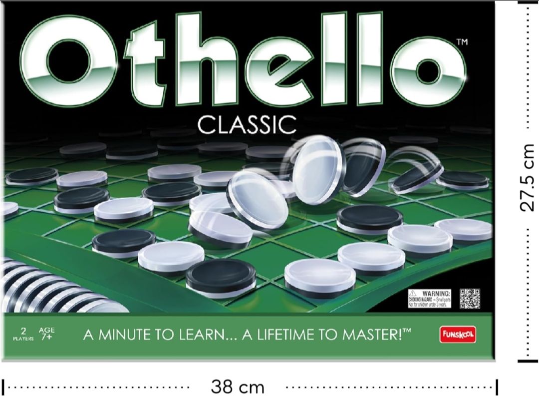 Funskool Othello Classic, Strategy Game, Board Game for Kids, Adults, Families, Educational, Fun, 2 Players, Family Fun, Learning Activity Toy for Childrens, Gift Set for Kid, Ages 7+ Years view 8