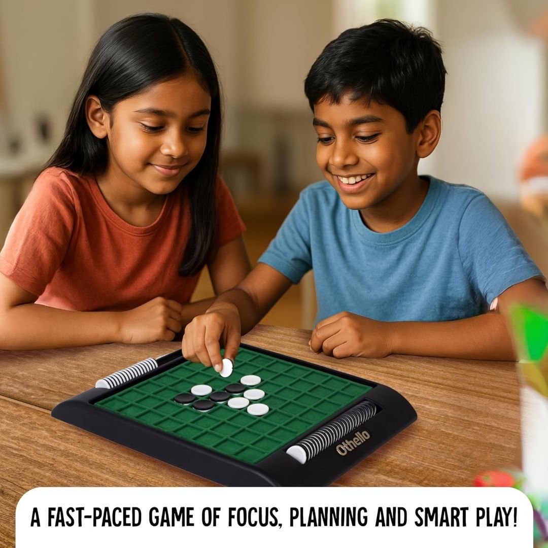 Funskool Othello Classic, Strategy Game, Board Game for Kids, Adults, Families, Educational, Fun, 2 Players, Family Fun, Learning Activity Toy for Childrens, Gift Set for Kid, Ages 7+ Years view 6