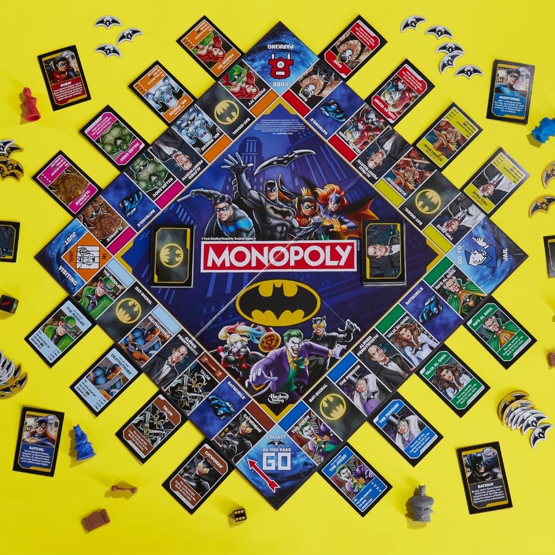 Monopoly Batman Edition Board Game | Monopoly Game for Batman Fans | Ages 8 and Up | 2 to 4 Players | Family Games | Strategy Games for Kids and Adults view 3