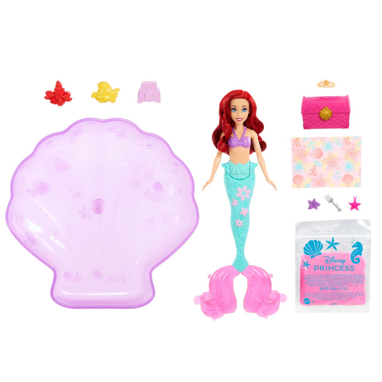 Disney Princess Ariel Doll & Pool Set With Moldable Sand, Inspired By Disney The Little Mermaid view 4