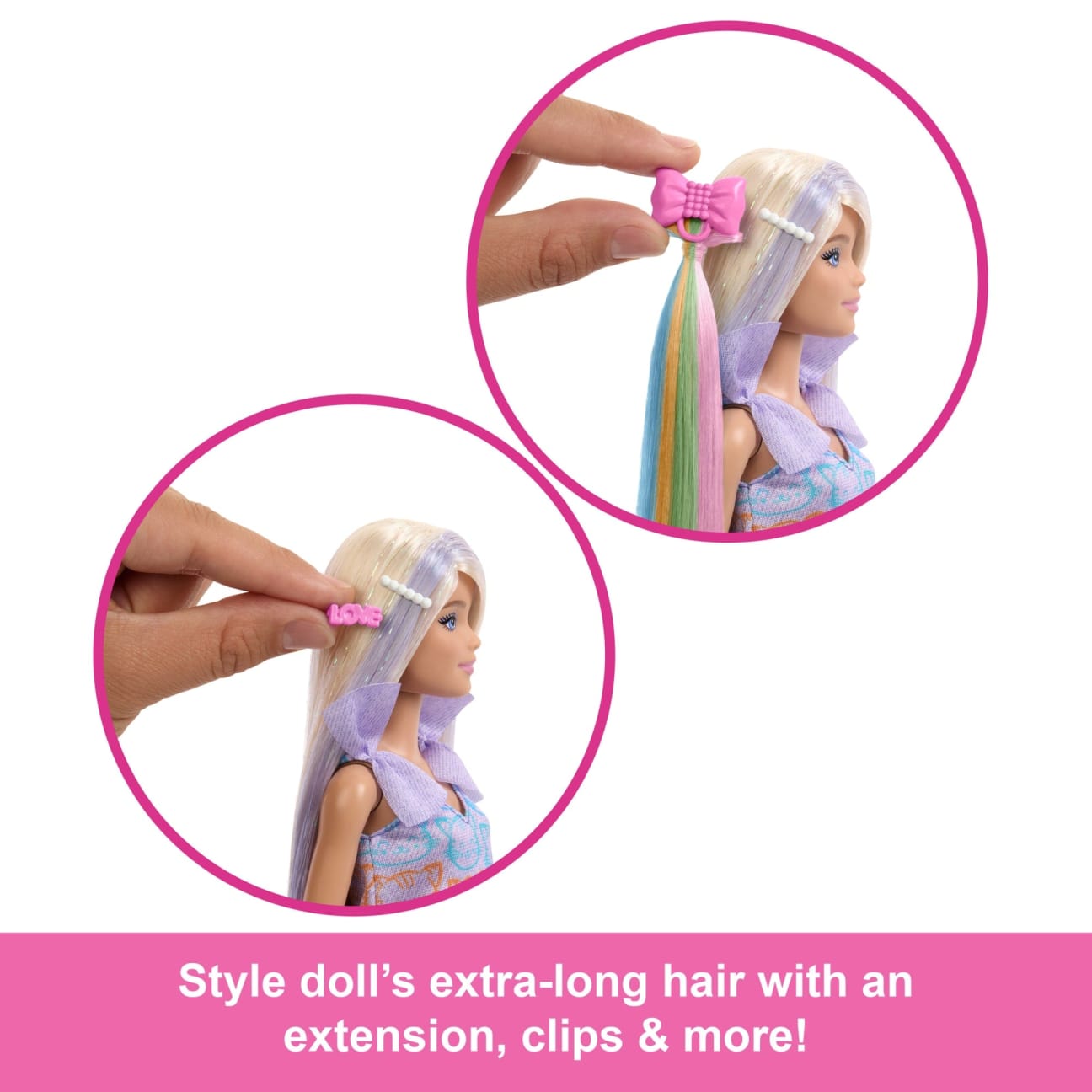 Barbie Fun & Fancy Doll & Accessories, Blonde Fashion Doll With Extra-Long Hair & 2 Looks view 4