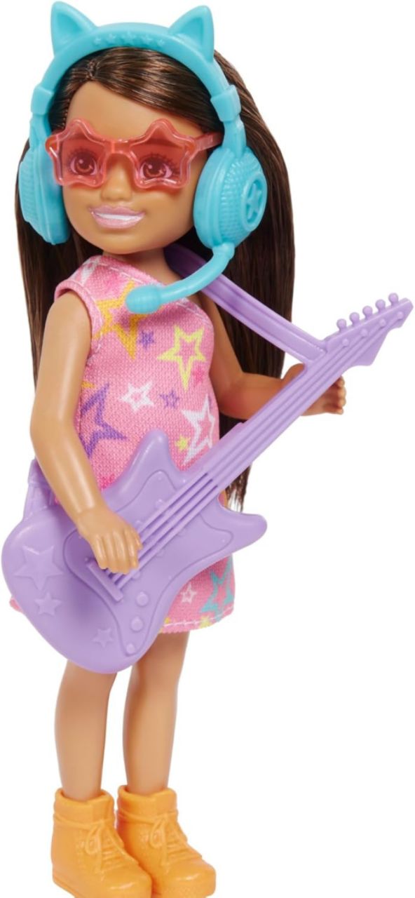 Barbie® Dolls & Accessories, Sisters Pop Star-Themed Playset, and Chelsea™ Dolls with Musical Pieces, Toy Gift for Kids view 5