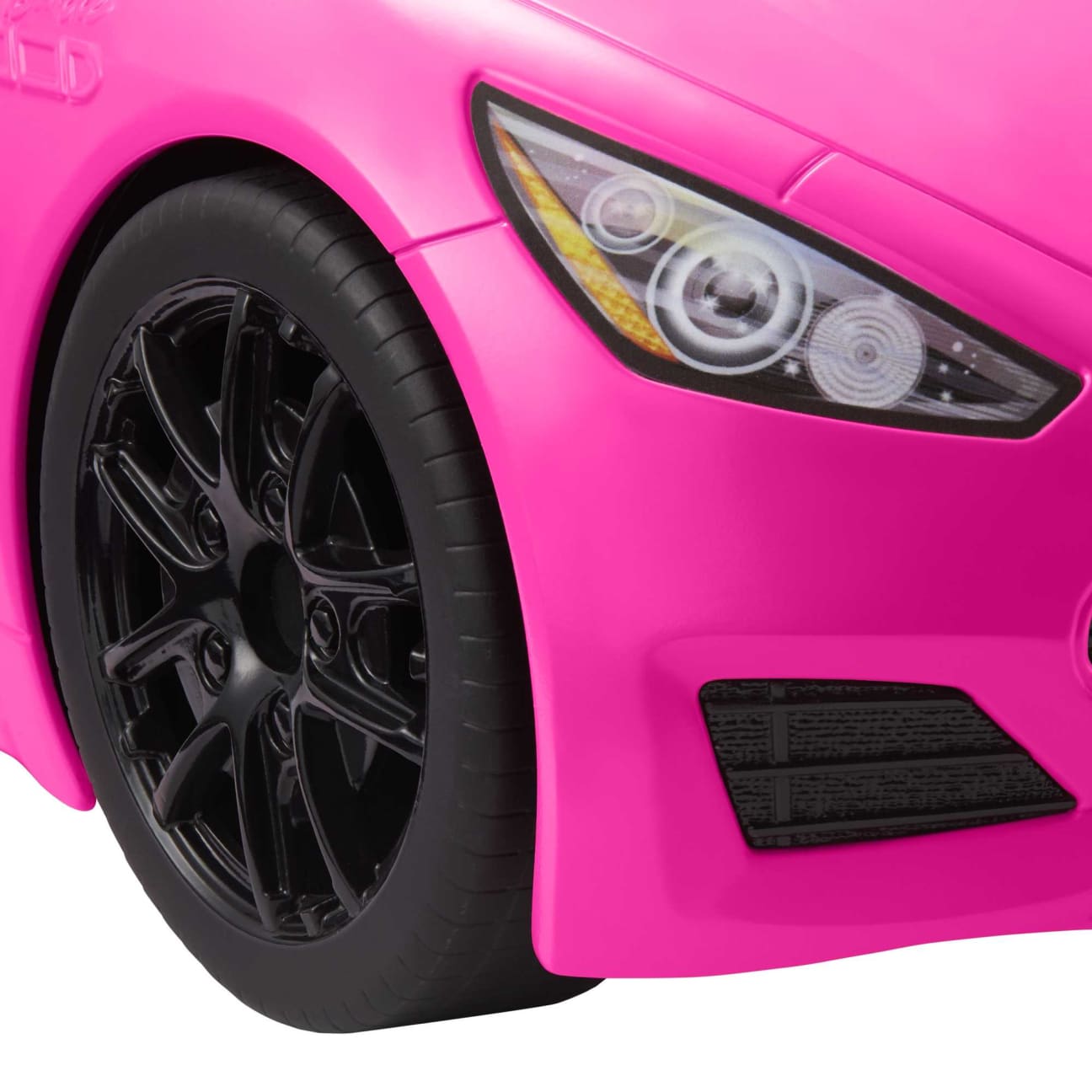 Barbie Pink Convertible 2-Seater Vehicle With Rolling Wheels, For 3 To 7 Year Olds view 6