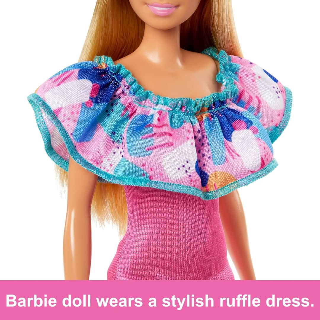 Barbie & Stacie Doll Set with 2 Pet Dogs & Accessories, Dolls with Blonde Hair & Blue Eyes, Summer Clothes view 3