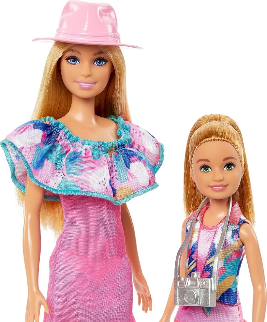 Barbie & Stacie Doll Set with 2 Pet Dogs & Accessories, Dolls with Blonde Hair & Blue Eyes, Summer Clothes view 5