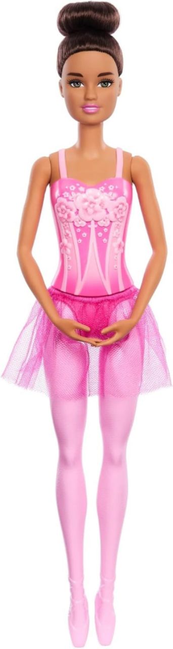 Barbie Ballerina Doll, Brunette Fashion Doll Wearing Pink Removable Tutu, Posed with Ballet Arms & “en Pointe” Toe Shoes