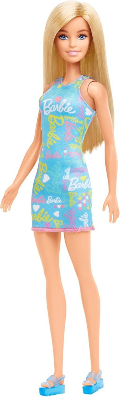 Barbie Dolls 3 Wearing Logo Print Dresses, Toy for Kids Ages 3 and Up view 2