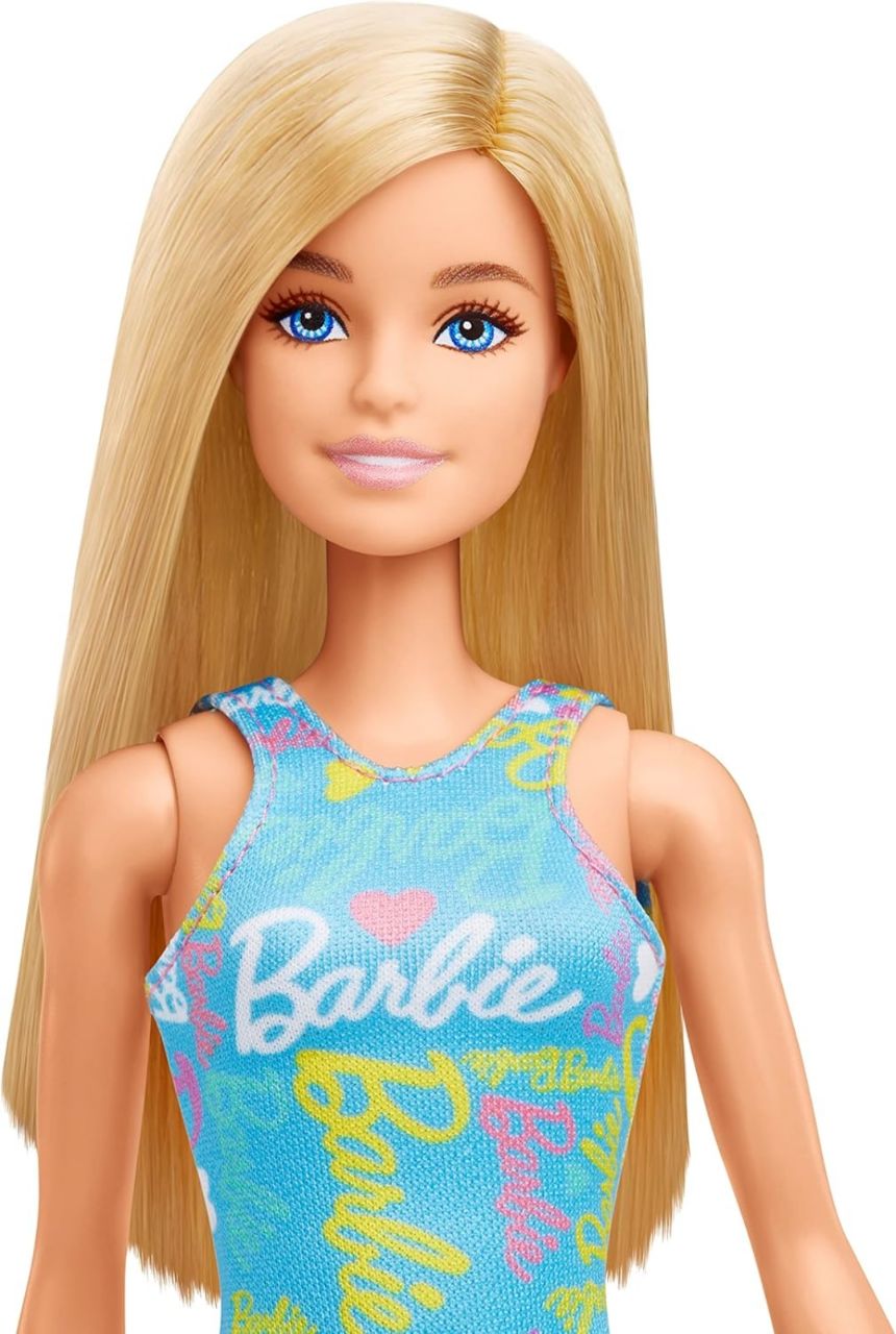 Barbie Dolls 3 Wearing Logo Print Dresses, Toy for Kids Ages 3 and Up view 5