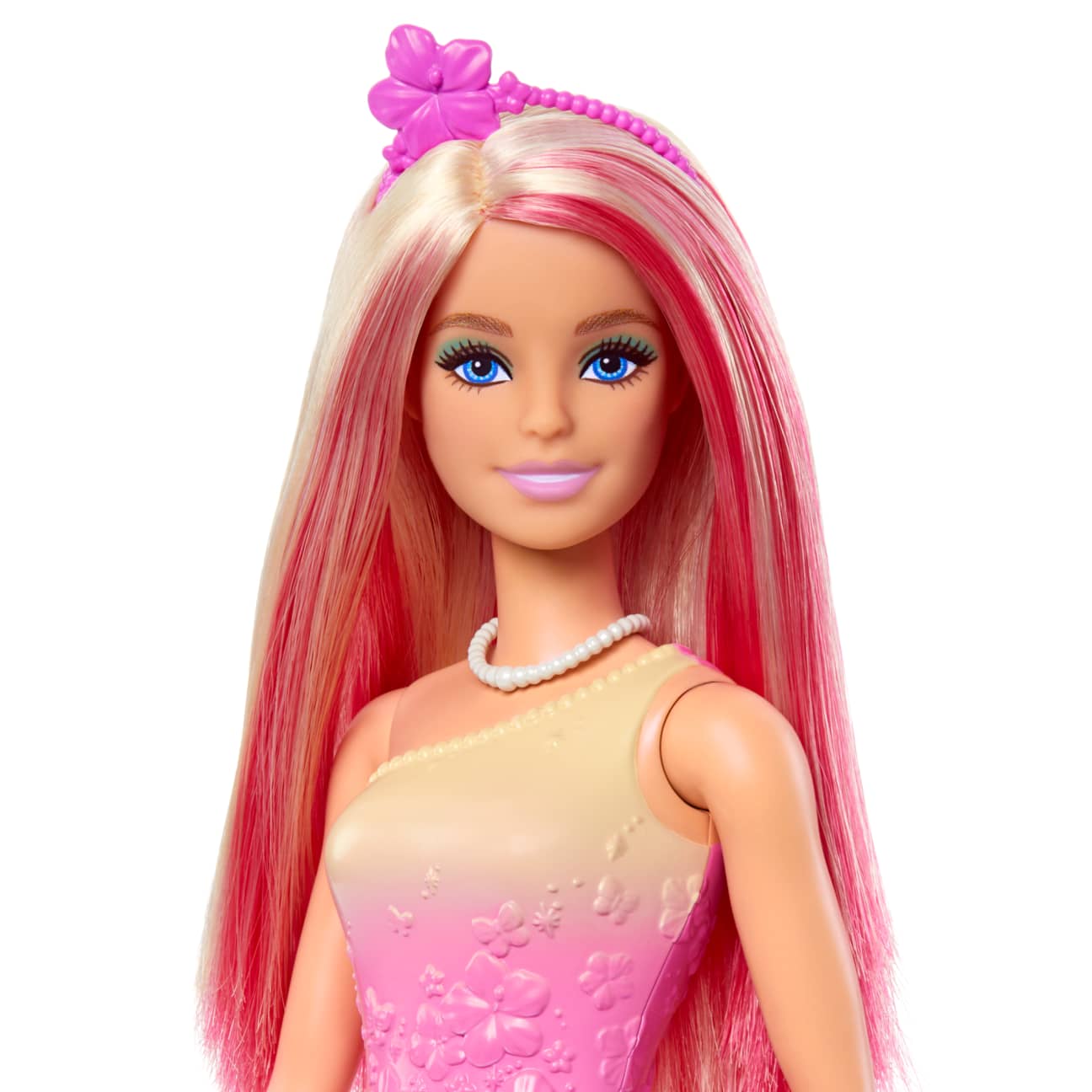 Barbie Royal Doll With Pink And Blonde Hair, Butterfly-Print Skirt And Accessories view 2