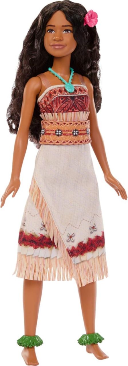 Mattel Disney Toys, Moana Doll with Removable Fashion, Wavy Hair & 4 Accessories, Posable & Collectible, Inspired by Live Action Movie view 6