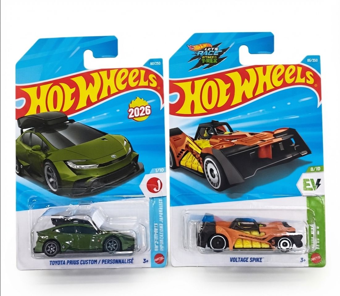 Hot Wheels 2026 Mainline Bundle – Toyota Prius Custom & Voltage Spike