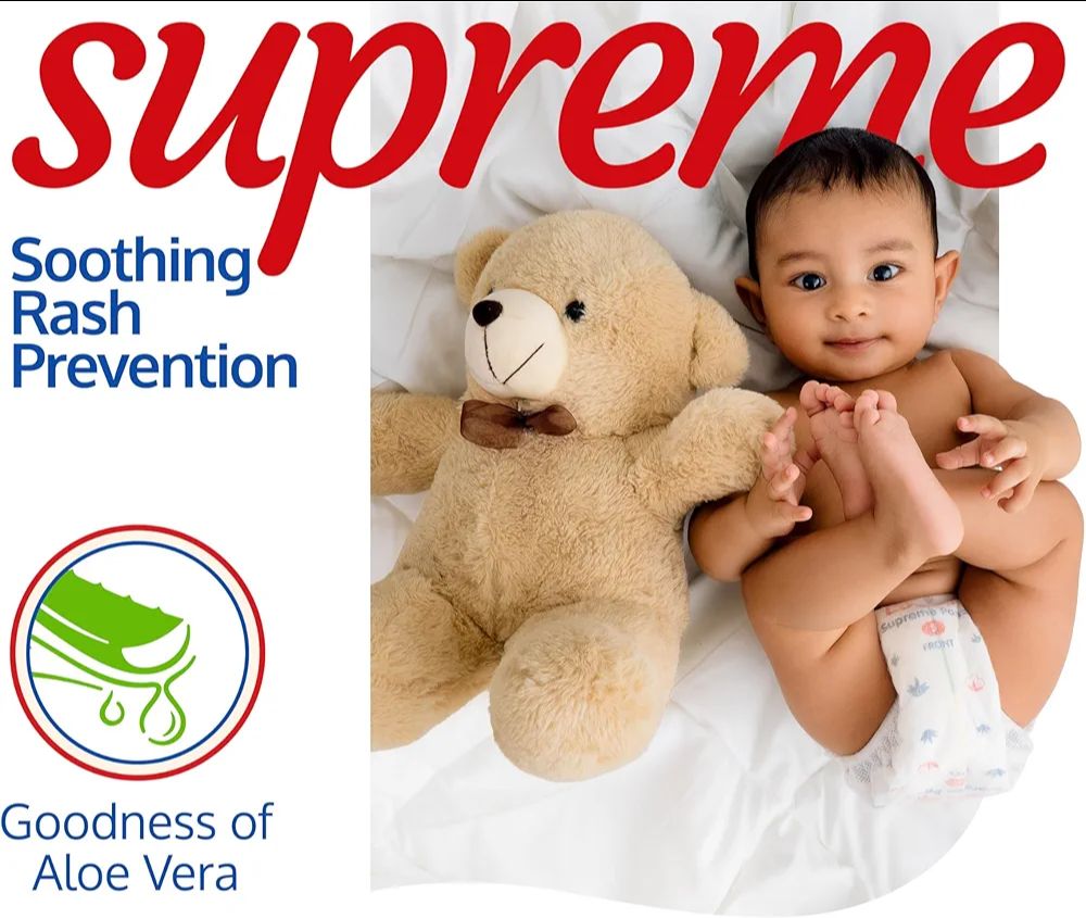 LuvLap Supreme Diaper Pants Medium (MD) 7 to 12Kg, 36 Pcs, 360° skin care with 10 million breathable pores, Aloe Vera for superior Rash prevention, upto 12hr protection, 5 layer super light core view 6