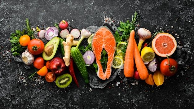 Fresh Salmon & Mixed Vegetables view 2