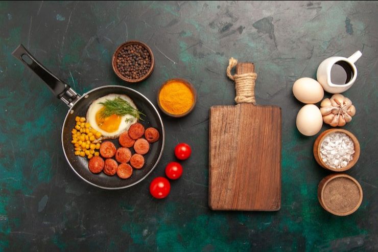 Egg and Sausage Breakfast Platter view 2