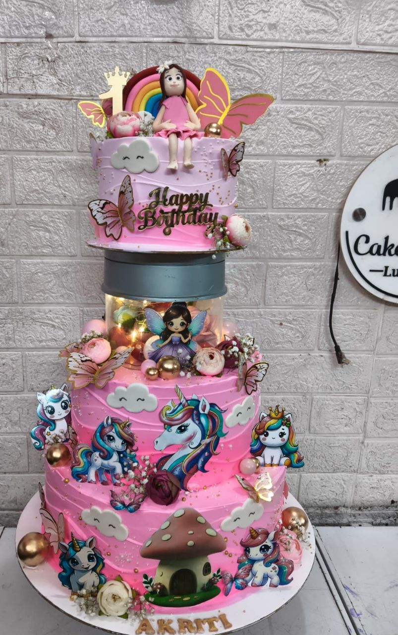 5kg Unicorn Themed Birthday Cake