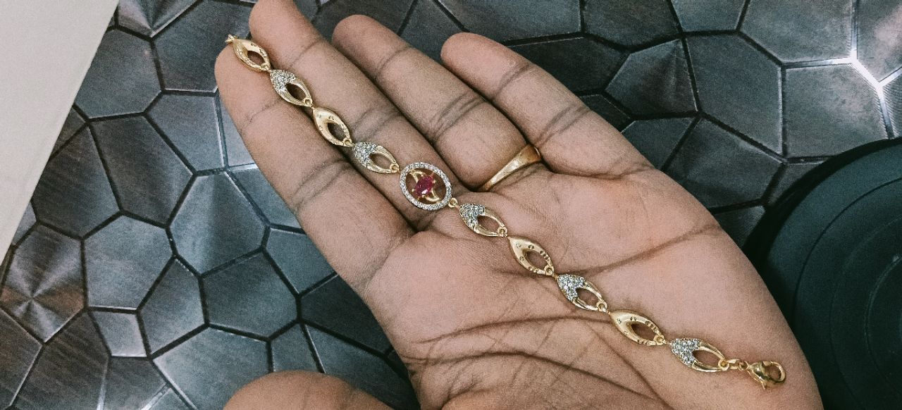 Designer Gold Bracelet view 2