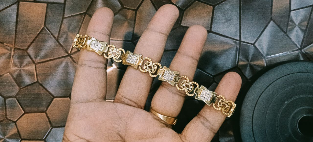 Gold and Diamond Bracelet view 2